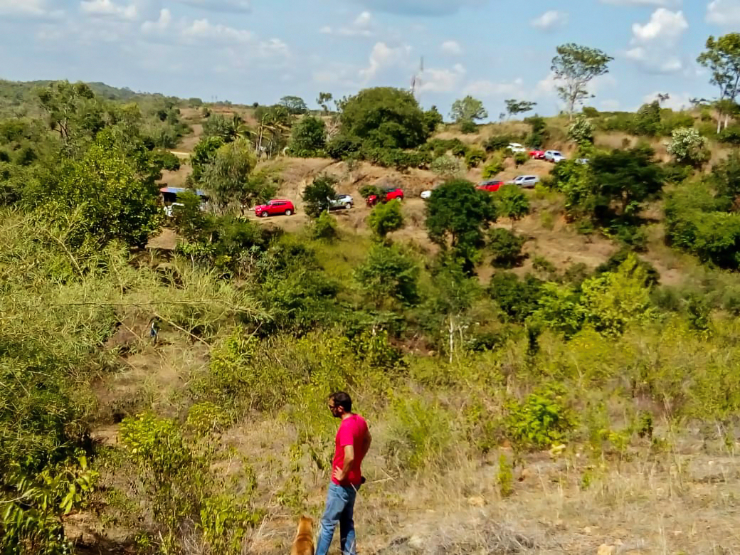 A line of Jeep going off roading in jawadhu hill